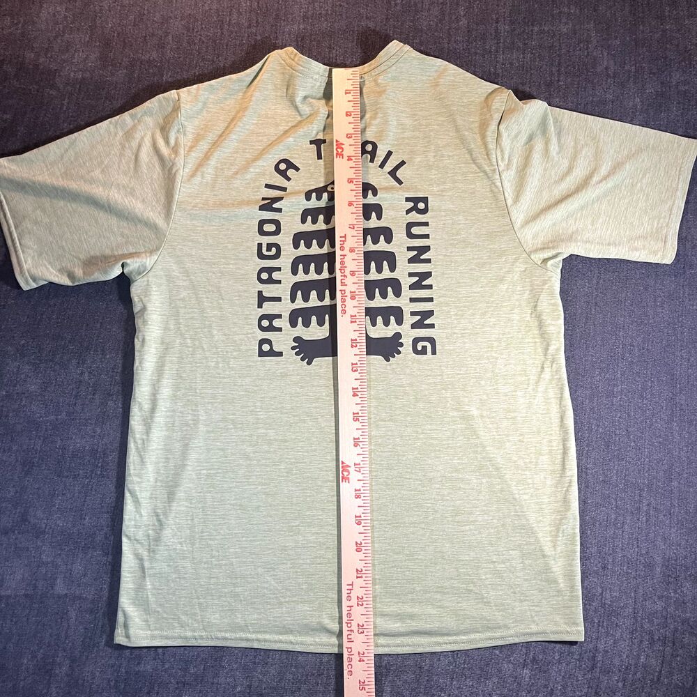 Patagonia Men's Capilene Cool Daily Green Shirt Trail Running Tree Trotter Sz XS - Picture 6 of 9